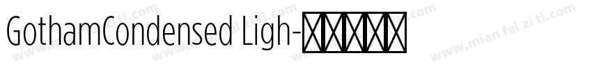 GothamCondensed Ligh字体转换